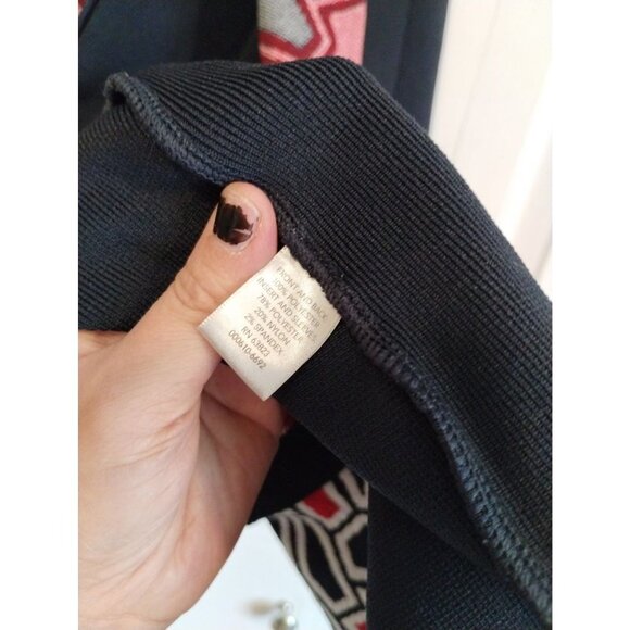 NWT‎ Christopher & Banks Navy blue abstract print open cardigan - Picture 4 of 6